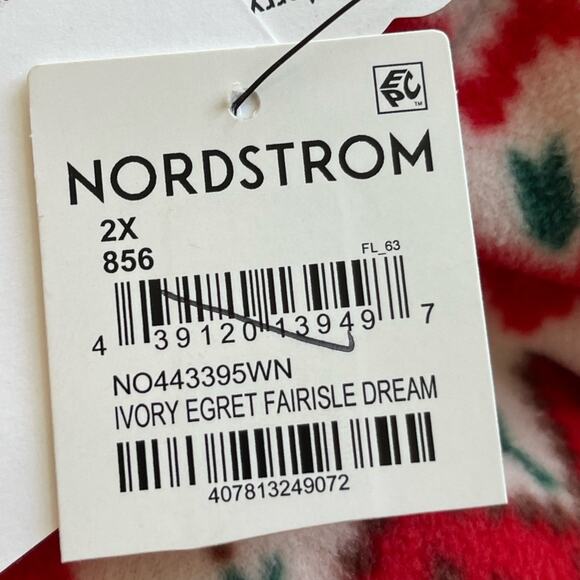 New ~NORDSTROM ~Matching Family Microfleece Hooded Jumpsuit Pajamas Size 2X - Picture 6 of 7